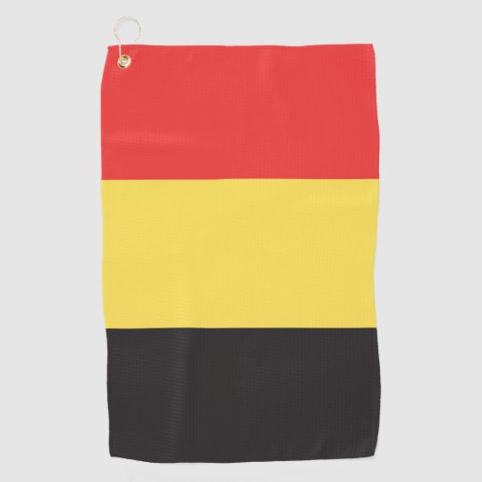 Serviette De Golf Drapeau de Belgique (Devant)