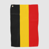 Serviette De Golf Drapeau de Belgique (Devant)