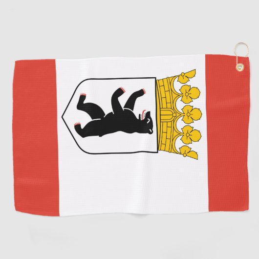 Serviette De Golf Drapeau de Berlin (Horizontal)