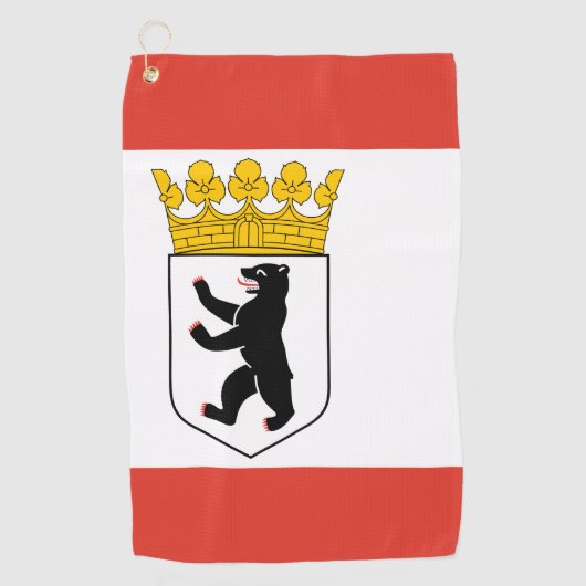 Serviette De Golf Drapeau de Berlin (Devant)