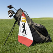 Serviette De Golf Drapeau de Berlin (Vert)