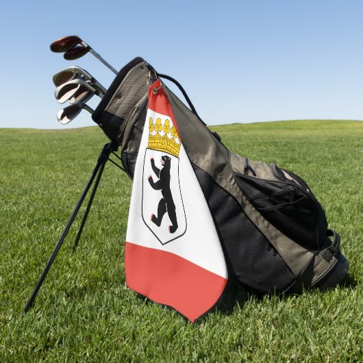 Serviette De Golf Drapeau de Berlin (Vert)