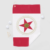 Serviette De Golf Drapeau de Birmingham, Alabama (En situation)
