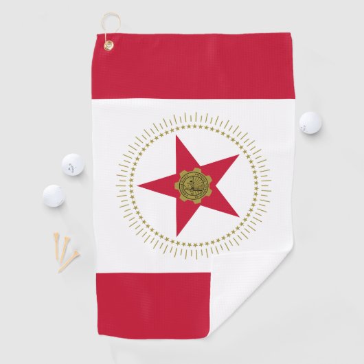 Serviette De Golf Drapeau de Birmingham, Alabama (En situation)