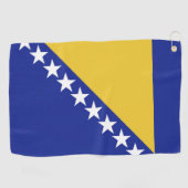Serviette De Golf Drapeau de Bosnie-Herzégovine (Horizontal)