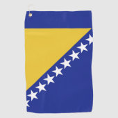 Serviette De Golf Drapeau de Bosnie-Herzégovine (Devant)