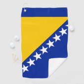 Serviette De Golf Drapeau de Bosnie-Herzégovine (En situation)