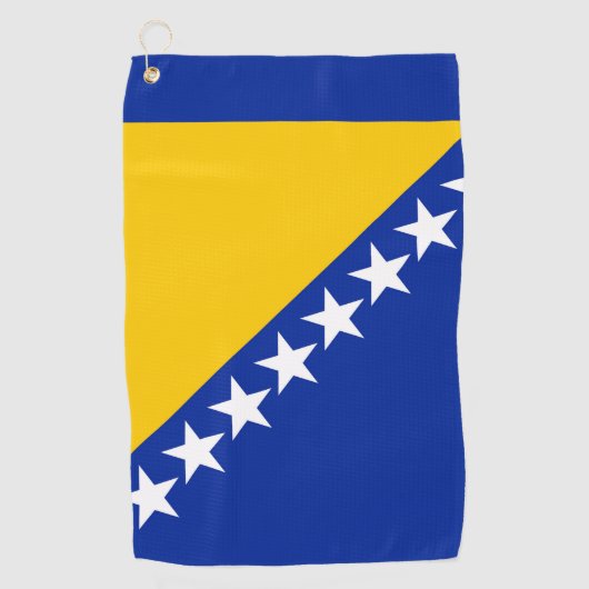 Serviette De Golf Drapeau de Bosnie-Herzégovine (Devant)