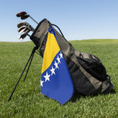 Serviette De Golf Drapeau de Bosnie-Herzégovine (Vert)