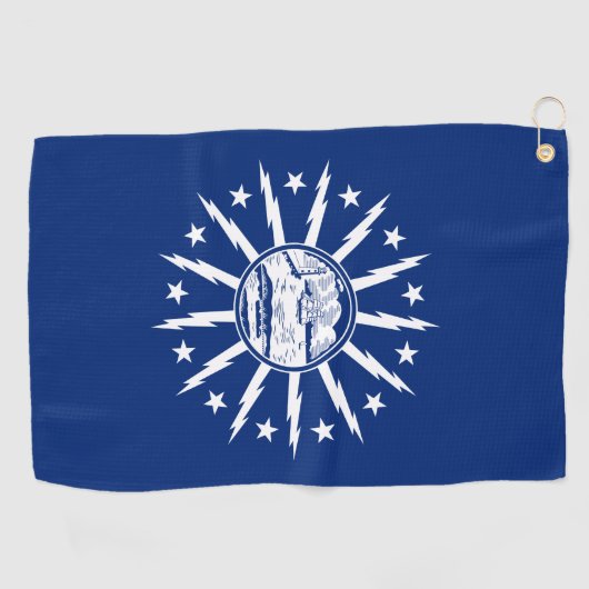 Serviette De Golf Drapeau de Buffalo, New York (Horizontal)