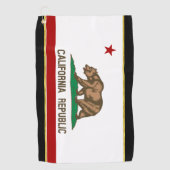 Serviette De Golf Drapeau de Californie (Devant)