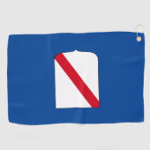Serviette De Golf Drapeau de Campanie (Italie) (Horizontal)