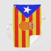 Serviette De Golf Drapeau de Catalogne (En situation)