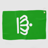 Serviette De Golf Drapeau de Charlotte, Caroline du Nord (Horizontal)