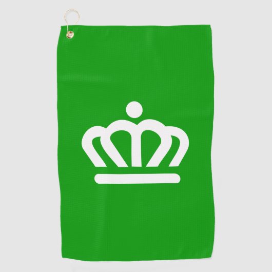 Serviette De Golf Drapeau de Charlotte, Caroline du Nord (Devant)