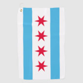 Serviette De Golf Drapeau de Chicago (Devant)