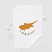 Serviette De Golf Drapeau de Chypre (En situation)