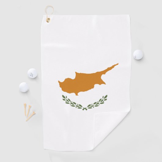Serviette De Golf Drapeau de Chypre (En situation)