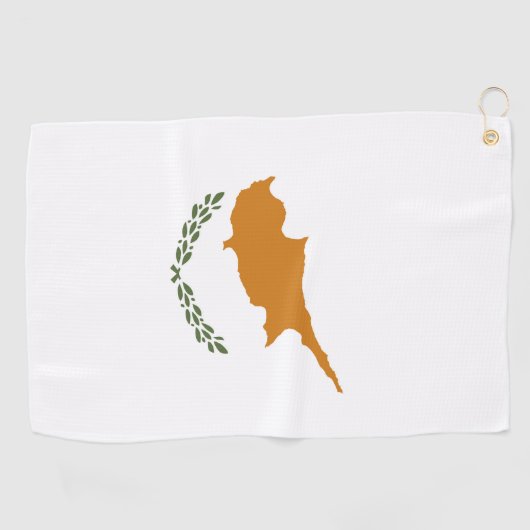 Serviette De Golf Drapeau de Chypre (Horizontal)
