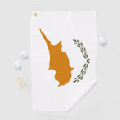 Serviette De Golf Drapeau de Chypre (En situation)
