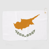 Serviette De Golf Drapeau de Chypre (Horizontal)