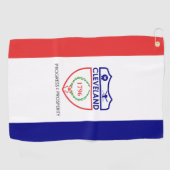 Serviette De Golf Drapeau de Cleveland, Ohio (Horizontal)