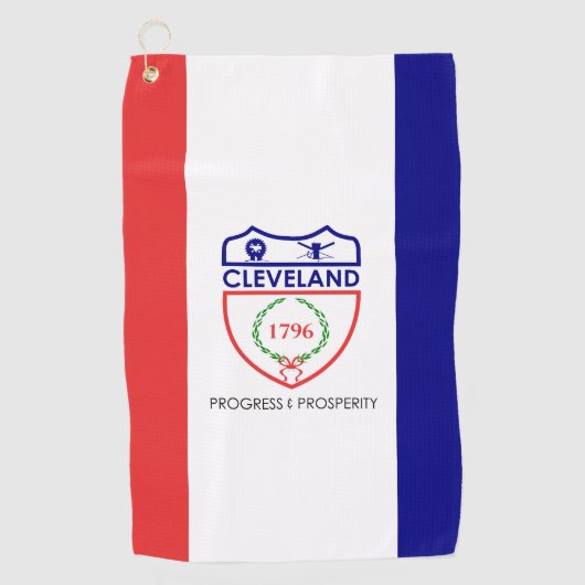 Serviette De Golf Drapeau de Cleveland, Ohio (Devant)