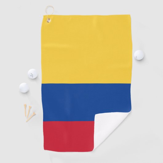 Serviette De Golf Drapeau de Colombie (En situation)