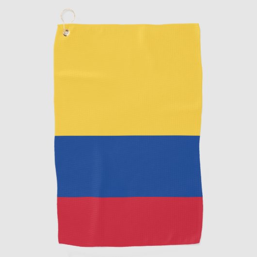 Serviette De Golf Drapeau de Colombie (Devant)