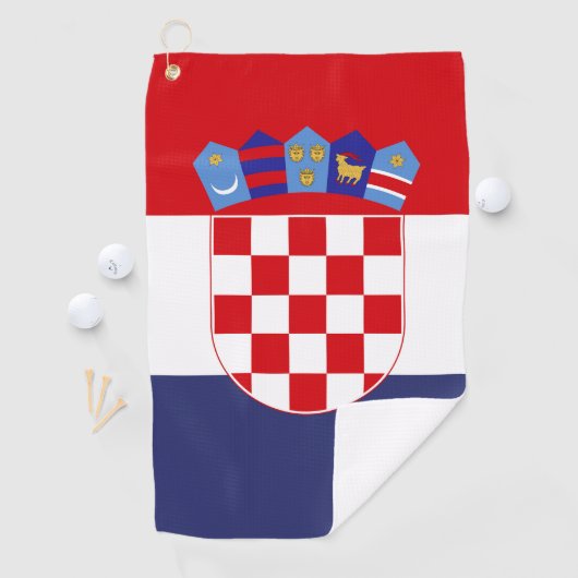 Serviette De Golf Drapeau de Croatie (En situation)