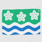 Serviette De Golf Drapeau de Cumberland (Horizontal)