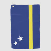 Serviette De Golf Drapeau de Curaçao (Devant)