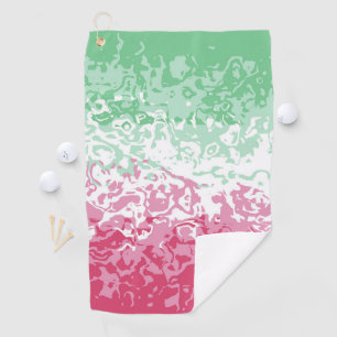 Serviette De Golf Drapeau de fierté abrosexuel abstrait groovy psych