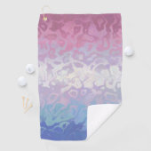 Serviette De Golf Drapeau de fierté bigender tripant ondoyant funky (En situation)