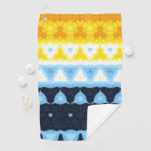Serviette De Golf Drapeau de fierté Boho Groovy Géométrique Abstrait (En situation)