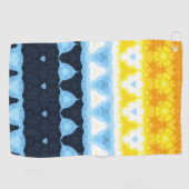 Serviette De Golf Drapeau de fierté Boho Groovy Géométrique Abstrait (Horizontal)
