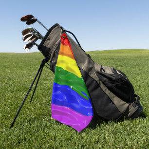 Serviette De Golf Drapeau de fierté de SlipperyJoe's vernis liquide
