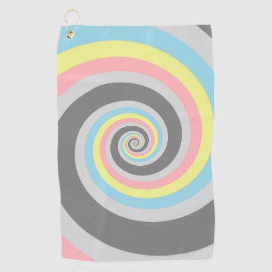 Serviette De Golf Drapeau de fierté Demiflux Abstrait (Devant)