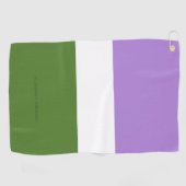 Serviette De Golf Drapeau de fierté genderqueer de SlipperyJoe lavan (Horizontal)
