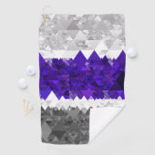 Serviette De Golf Drapeau de fierté Greygender Boho Géométrique Mod (En situation)