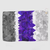 Serviette De Golf Drapeau de fierté Greygender Boho Géométrique Mod (Horizontal)