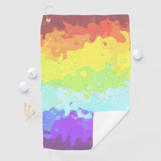 Serviette De Golf Drapeau de fierté Neurogender abstrait (En situation)
