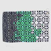 Serviette De Golf Drapeau de fierté Neutrois Abstrait Pixelisé Tripa (Horizontal)
