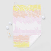 Serviette De Golf Drapeau de fierté pangender abstrait géométrique g (En situation)