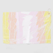 Serviette De Golf Drapeau de fierté pangender abstrait géométrique g (Horizontal)
