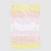 Serviette De Golf Drapeau de fierté pangender abstrait géométrique g (Devant)