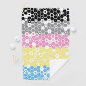 Serviette De Golf Drapeau de fierté polygender abstrait géométrique (En situation)