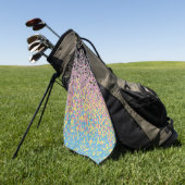 Serviette De Golf Drapeau de fierté polygender pixelisé funky tripan (Vert)