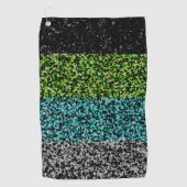 Serviette De Golf Drapeau de fierté Quioromantique Abstrait (Devant)