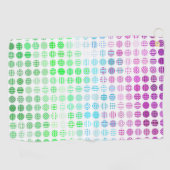 Serviette De Golf Drapeau de fierté Toric abstrait boho éclectique G (Horizontal)